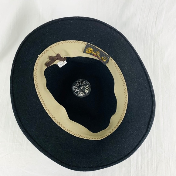 Sima Int USA Brown Fedora XL Wool Feather Felt Excellent Condition - Picture 3 of 12